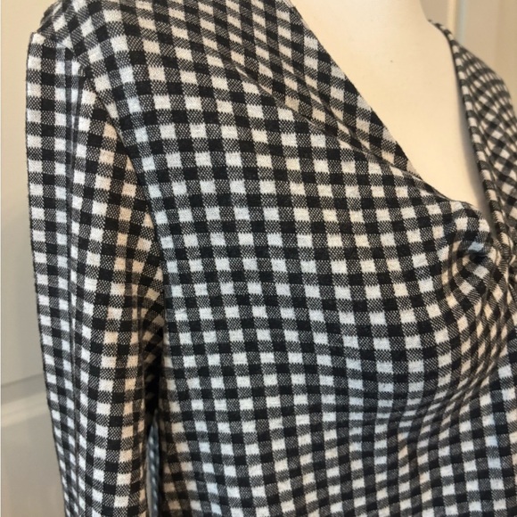 Old Navy gingham black and white soft long sleeve top size L - Picture 7 of 16